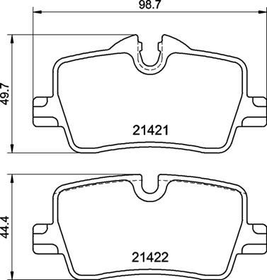 Комплект тормозных колодок, дисковый тормоз BREMBO P06113