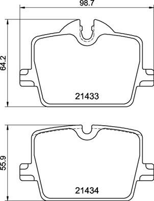 Комплект тормозных колодок, дисковый тормоз BREMBO P06114