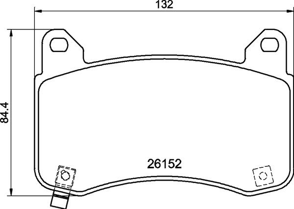Комплект тормозных колодок, дисковый тормоз BREMBO P09029