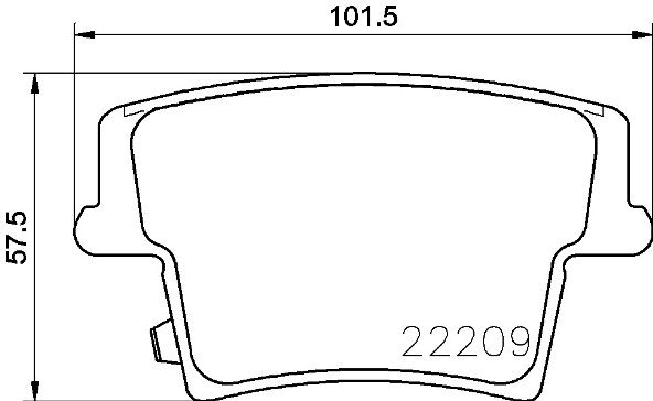 Комплект тормозных колодок, дисковый тормоз BREMBO P11040