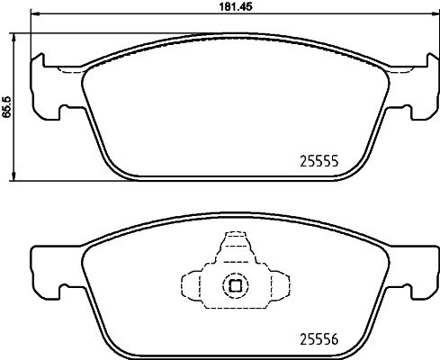 Комплект тормозных колодок, дисковый тормоз BREMBO P24199
