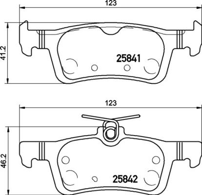 Комплект тормозных колодок, дисковый тормоз BREMBO P24204