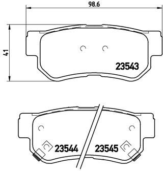 Комплект тормозных колодок, дисковый тормоз BREMBO P30014