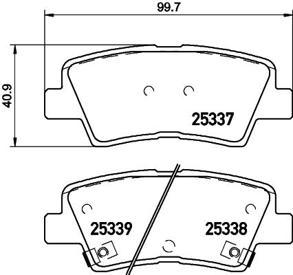 Комплект тормозных колодок, дисковый тормоз BREMBO P30101