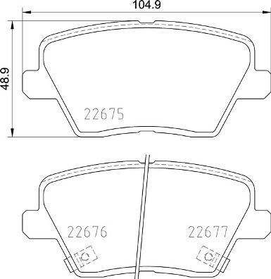Комплект тормозных колодок, дисковый тормоз BREMBO P30109