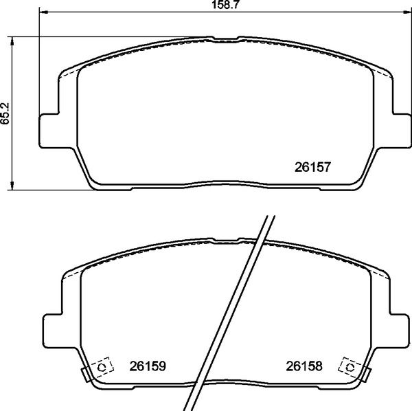 Комплект тормозных колодок, дисковый тормоз BREMBO P30116