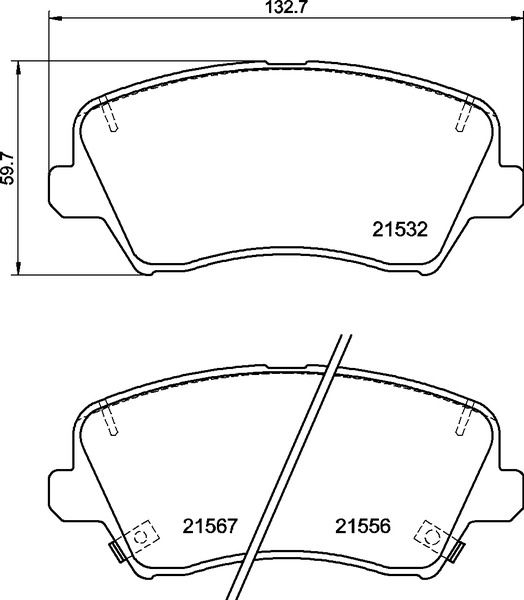 Комплект тормозных колодок, дисковый тормоз BREMBO P30123