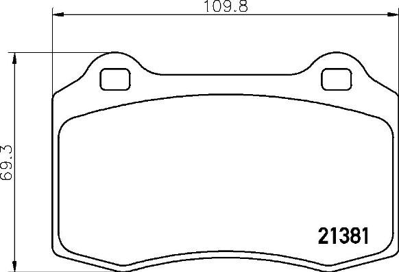 Комплект тормозных колодок, дисковый тормоз BREMBO P36020X