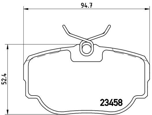 Комплект тормозных колодок, дисковый тормоз BREMBO P44009