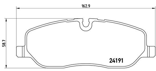 Комплект тормозных колодок, дисковый тормоз BREMBO P44014