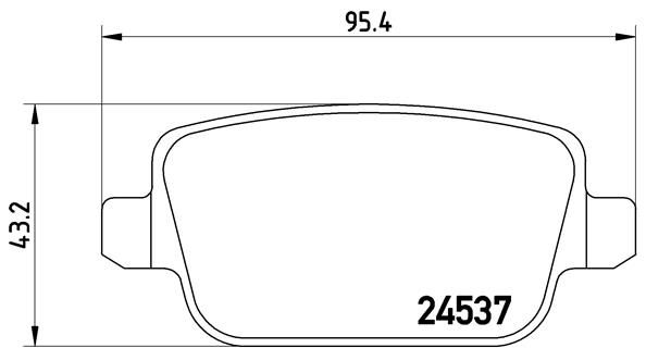 Комплект тормозных колодок, дисковый тормоз BREMBO P44016