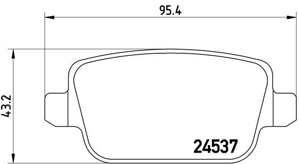 Комплект тормозных колодок, дисковый тормоз BREMBO P44017