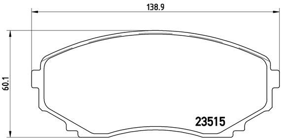 Комплект тормозных колодок, дисковый тормоз BREMBO P49028