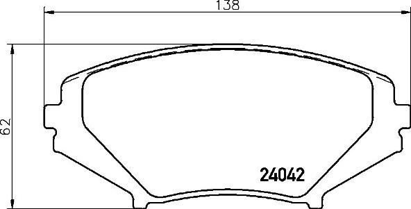 Комплект тормозных колодок, дисковый тормоз BREMBO P49034