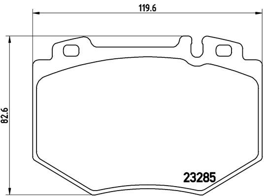 Комплект тормозных колодок, дисковый тормоз BREMBO P50048