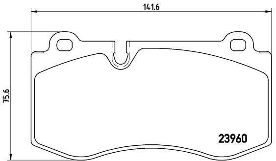 Комплект тормозных колодок, дисковый тормоз BREMBO P50074