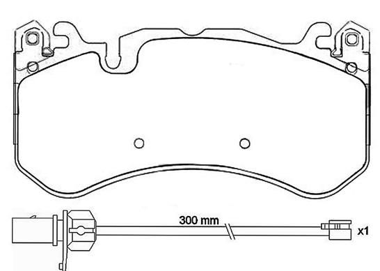 Комплект тормозных колодок, дисковый тормоз BREMBO P50127