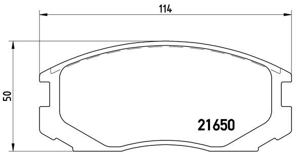 Комплект тормозных колодок, дисковый тормоз BREMBO P54015