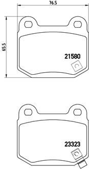 Комплект тормозных колодок, дисковый тормоз BREMBO P56048