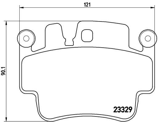 Комплект тормозных колодок, дисковый тормоз BREMBO P65009