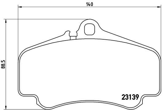 Комплект тормозных колодок, дисковый тормоз BREMBO P65011