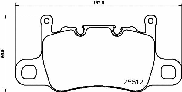 Комплект тормозных колодок, дисковый тормоз BREMBO P65037