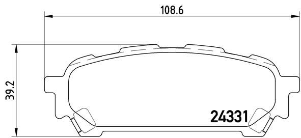 Комплект тормозных колодок, дисковый тормоз BREMBO P78014