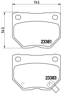 Комплект тормозных колодок, дисковый тормоз BREMBO P78016