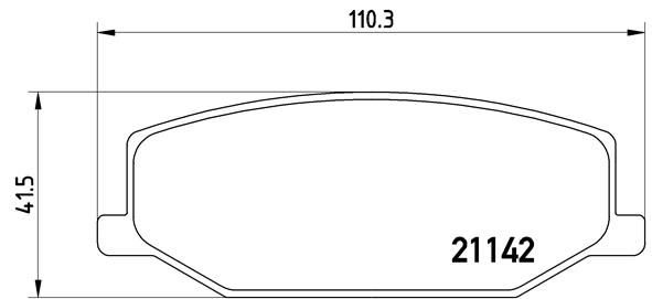 Комплект тормозных колодок, дисковый тормоз BREMBO P79001