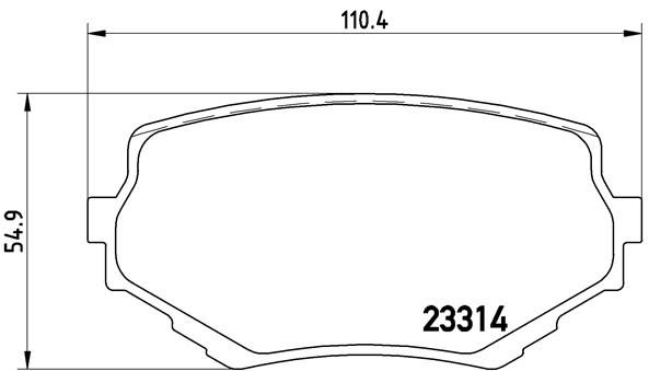 Комплект тормозных колодок, дисковый тормоз BREMBO P79009