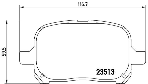 Комплект тормозных колодок, дисковый тормоз BREMBO P83040