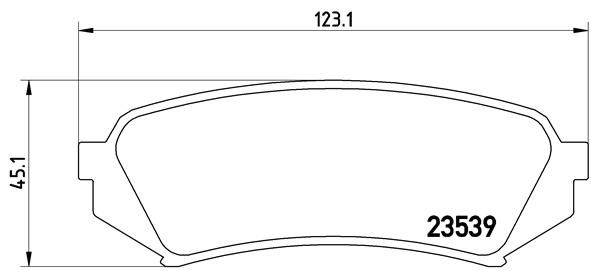Комплект тормозных колодок, дисковый тормоз BREMBO P83049