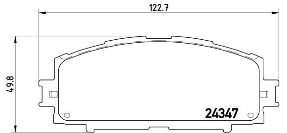 Комплект тормозных колодок, дисковый тормоз BREMBO P83086