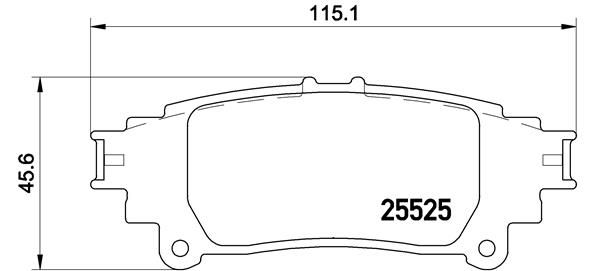 Комплект тормозных колодок, дисковый тормоз BREMBO P83132