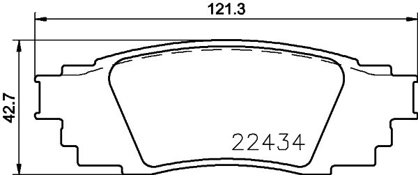 Комплект тормозных колодок, дисковый тормоз BREMBO P83160