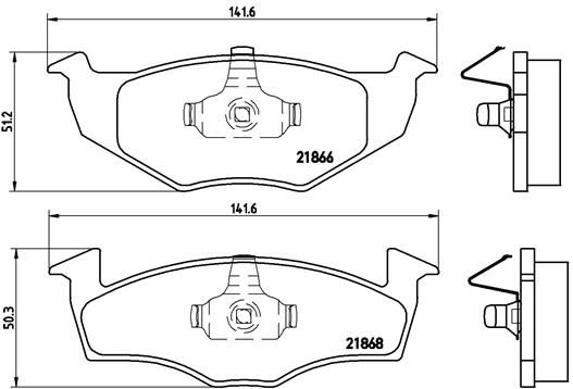 Комплект тормозных колодок, дисковый тормоз BREMBO P85025
