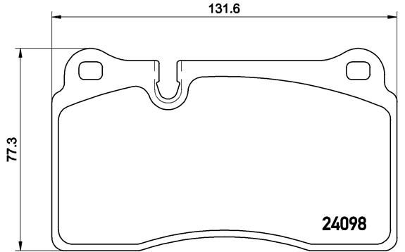 Комплект тормозных колодок, дисковый тормоз BREMBO P85110