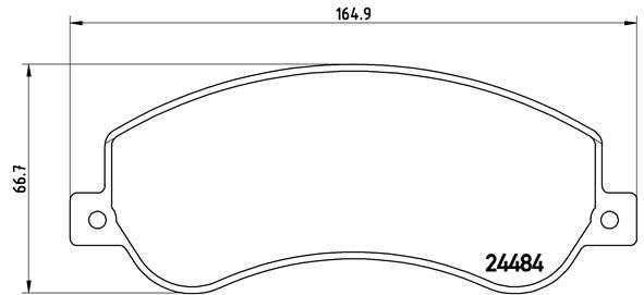 Комплект тормозных колодок, дисковый тормоз BREMBO P85115