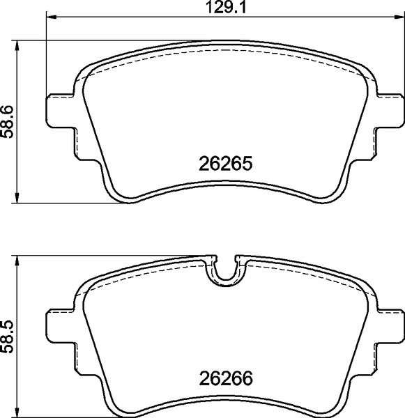 Комплект тормозных колодок, дисковый тормоз BREMBO P85185
