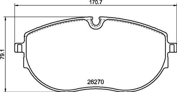 Комплект тормозных колодок, дисковый тормоз BREMBO P85188