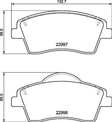 Комплект тормозных колодок, дисковый тормоз BREMBO P86033