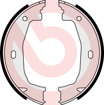 Комплект тормозных колодок, стояночная тормозная система BREMBO S06510