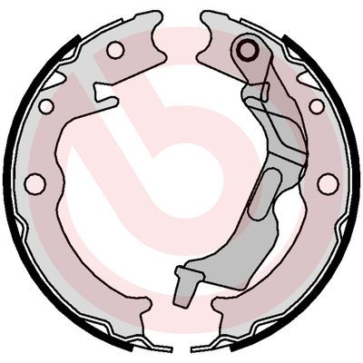Комплект тормозных колодок, стояночная тормозная система BREMBO S10520