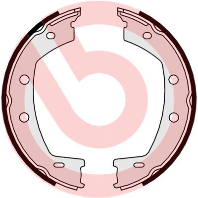 Комплект тормозных колодок, стояночная тормозная система BREMBO S44508