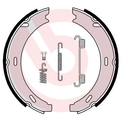 Комплект тормозных колодок, стояночная тормозная система BREMBO S50502
