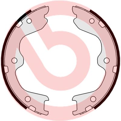 Комплект тормозных колодок, стояночная тормозная система BREMBO S56544