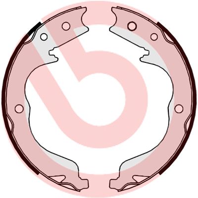Комплект тормозных колодок, стояночная тормозная система BREMBO S61542