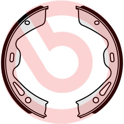 Комплект тормозных колодок, стояночная тормозная система BREMBO S65504