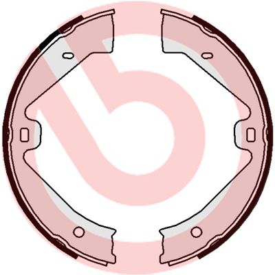 Комплект тормозных колодок, стояночная тормозная система BREMBO S65505