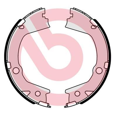 Комплект тормозных колодок, стояночная тормозная система BREMBO S77001